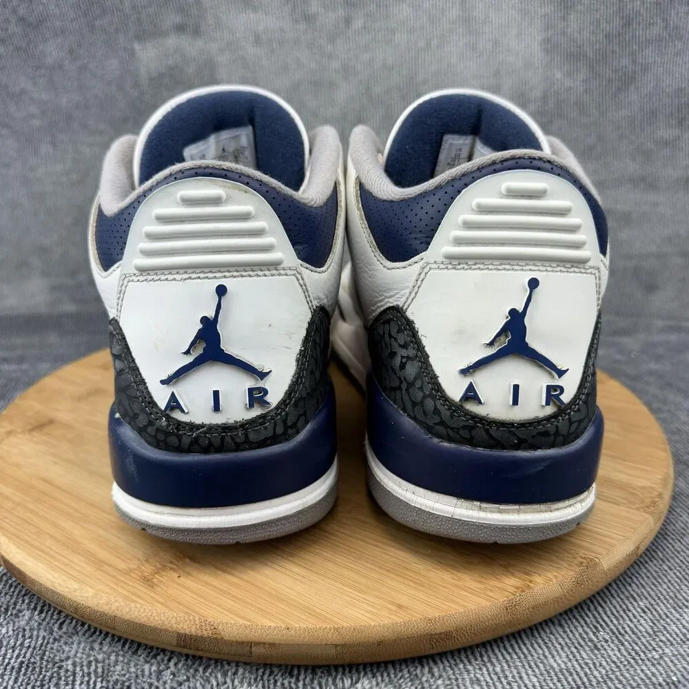 Jordan Air Jordan 3 Retro Midnight Navy Shoes Mens Size 10 Sneakers CT8532-140